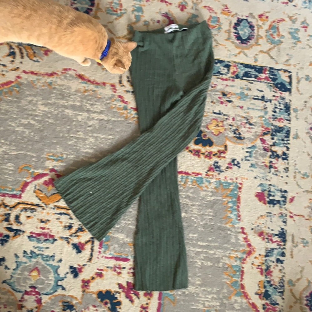 UO Rosie ribboned high waisted flare pant